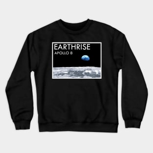 Earthrise Apollo 8 Vintage Ad Crewneck Sweatshirt